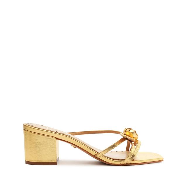 Alma Metallic Leather Sandal Female Product Image