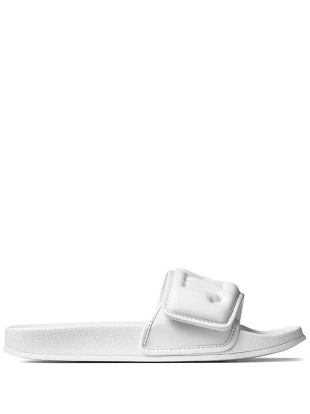 Monnogram Fitz Slides In White Product Image