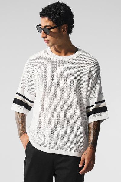 Open Knit Playoff Jersey - White/Bone Product Image