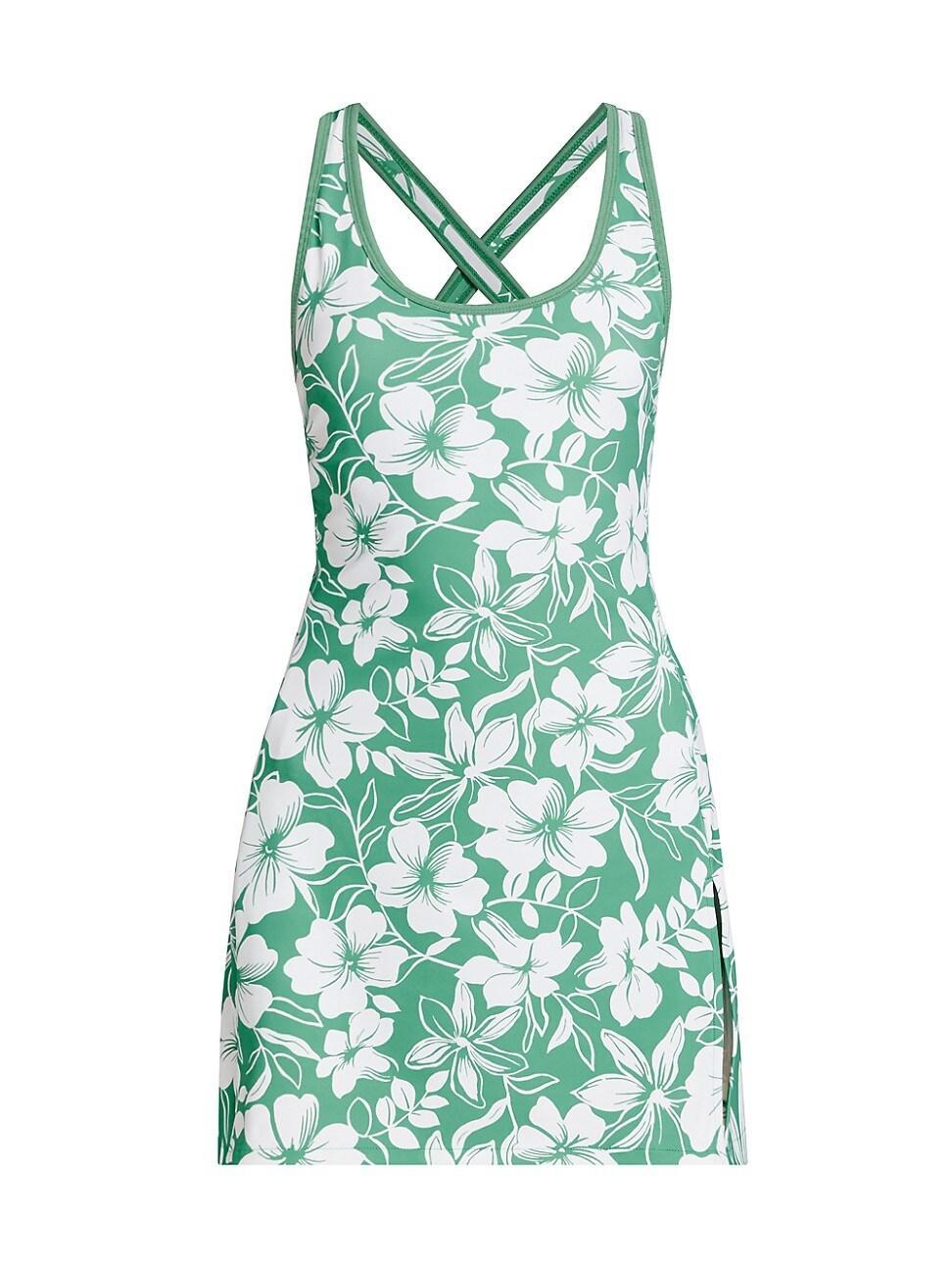 Womens Floral Crisscross Interlock Active Dress Product Image