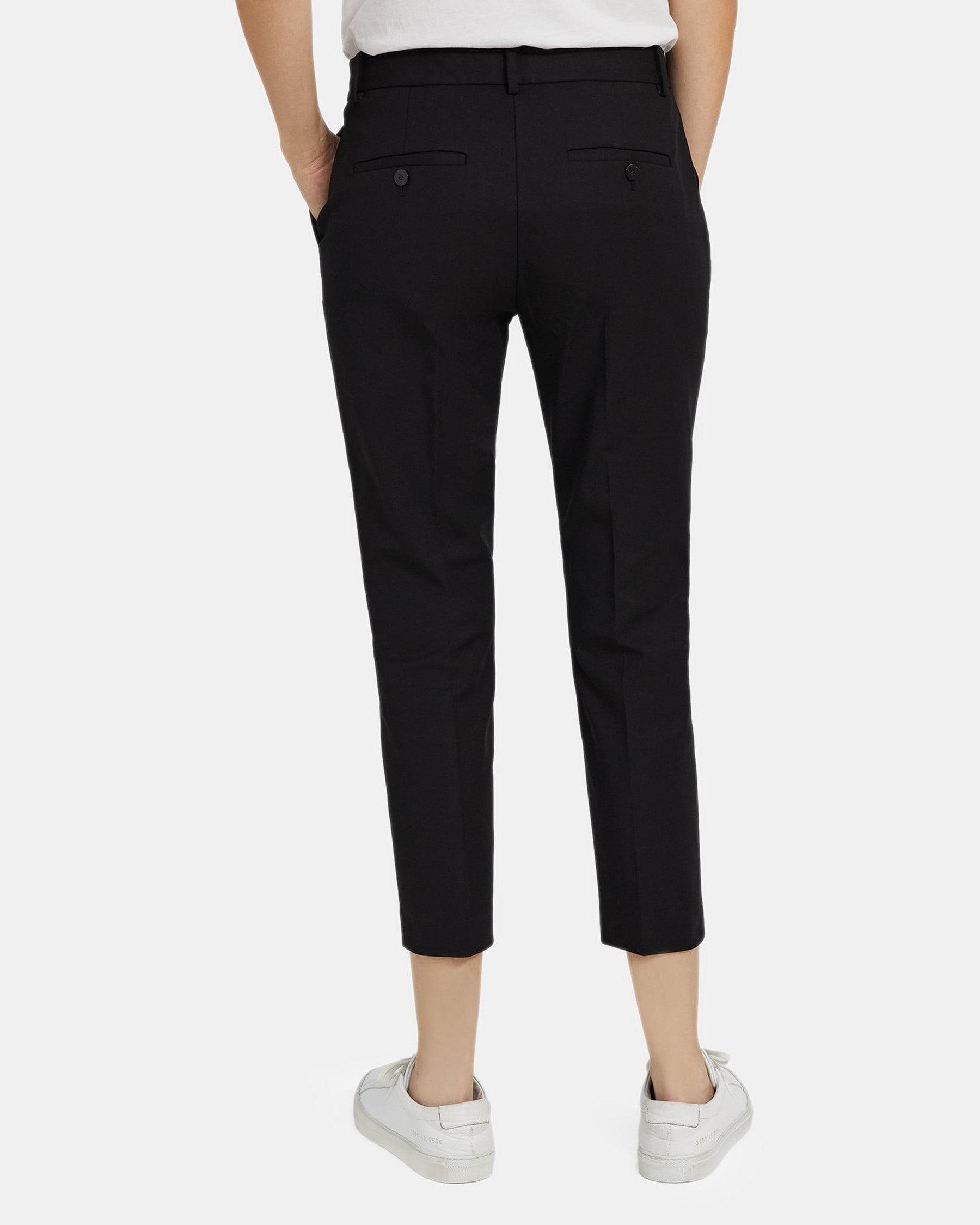 Slim Cropped Pant in Stretch Cotton Product Image