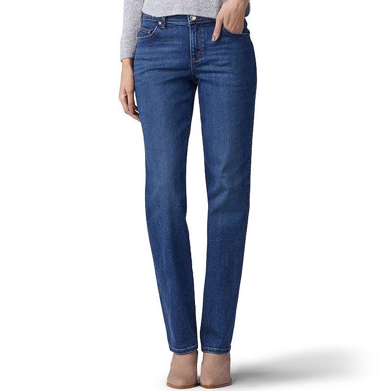 Petite Lee Relaxed Fit Straight-Leg Jeans, Womens product image