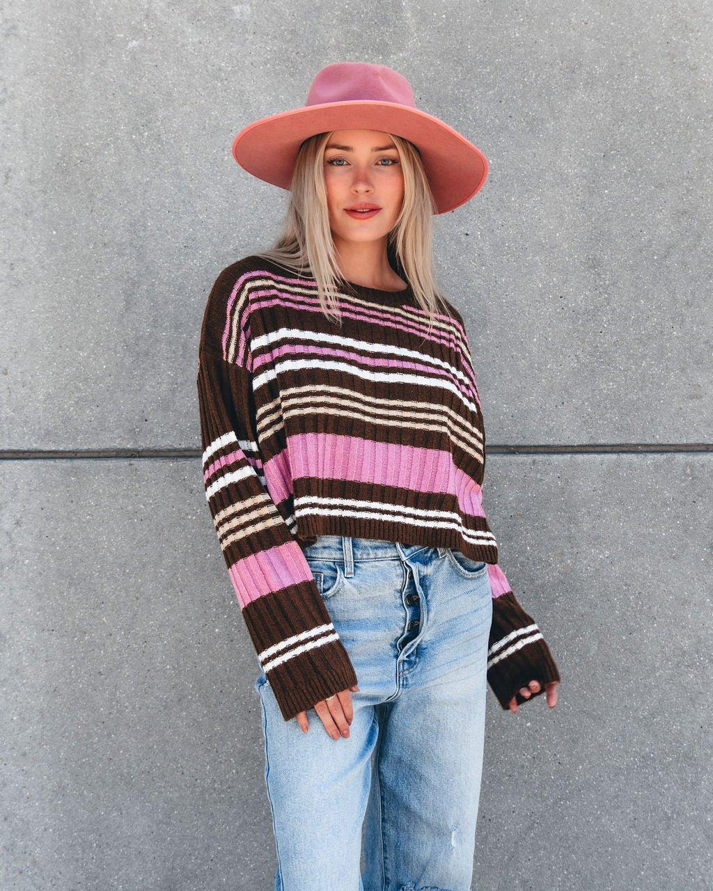 Daniella Multi Striped Sweater Product Image