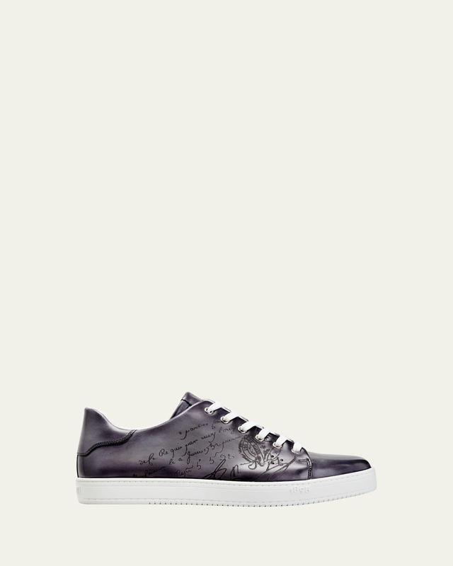 Mens Playtime Scritto Leather Sneakers Product Image