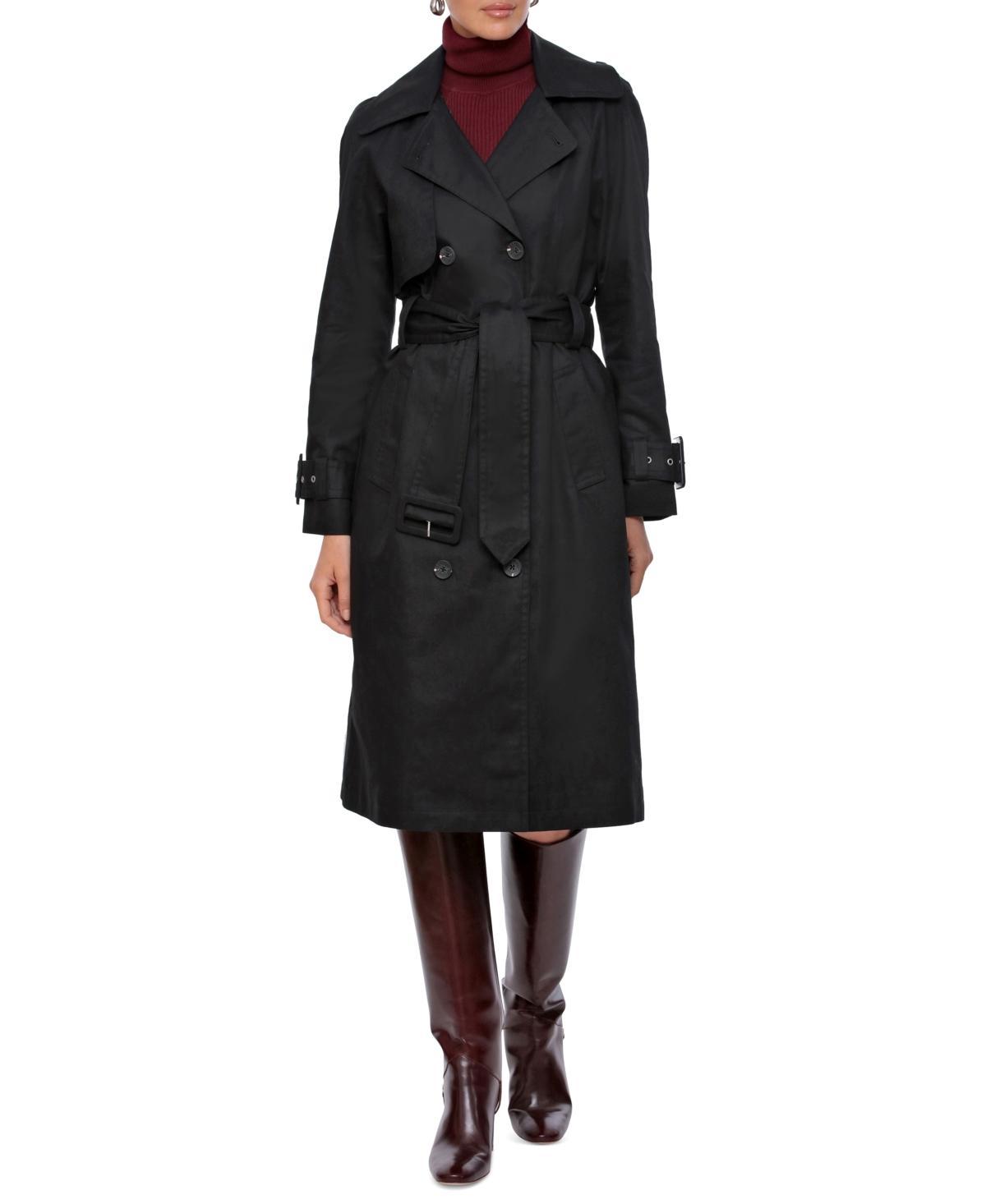 Avec Les Filles Womens Belted Hooded Trench Coat, Created for Macys Product Image