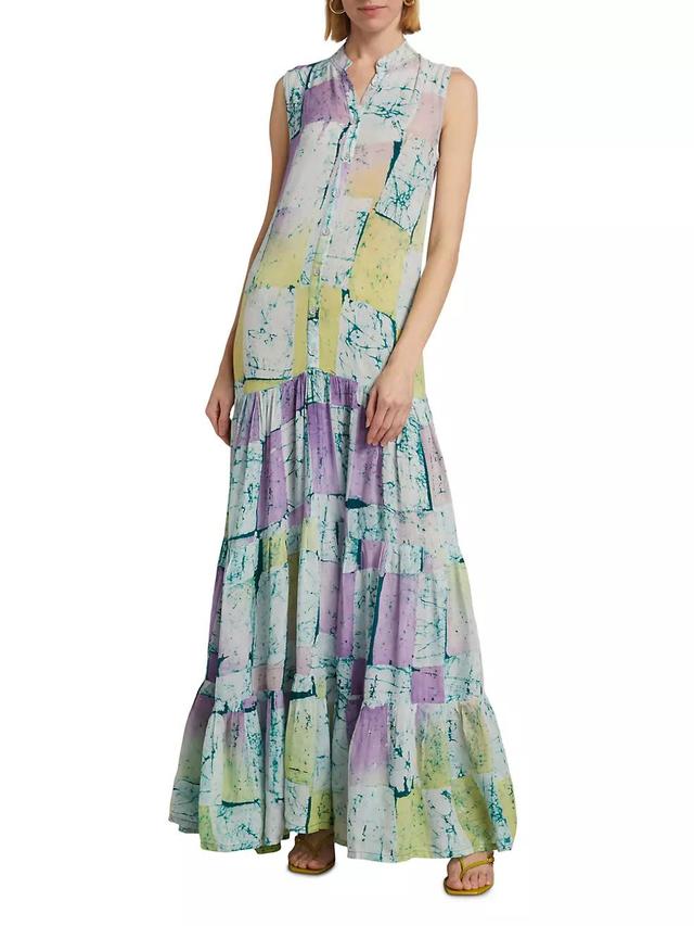 Folake Printed Sleeveless Maxi Shirtdress Product Image