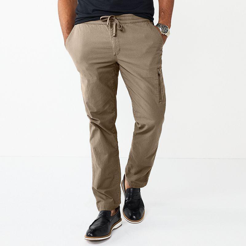 Mens Sonoma Goods For Life Zip Pocket Pants Kagan Green product image