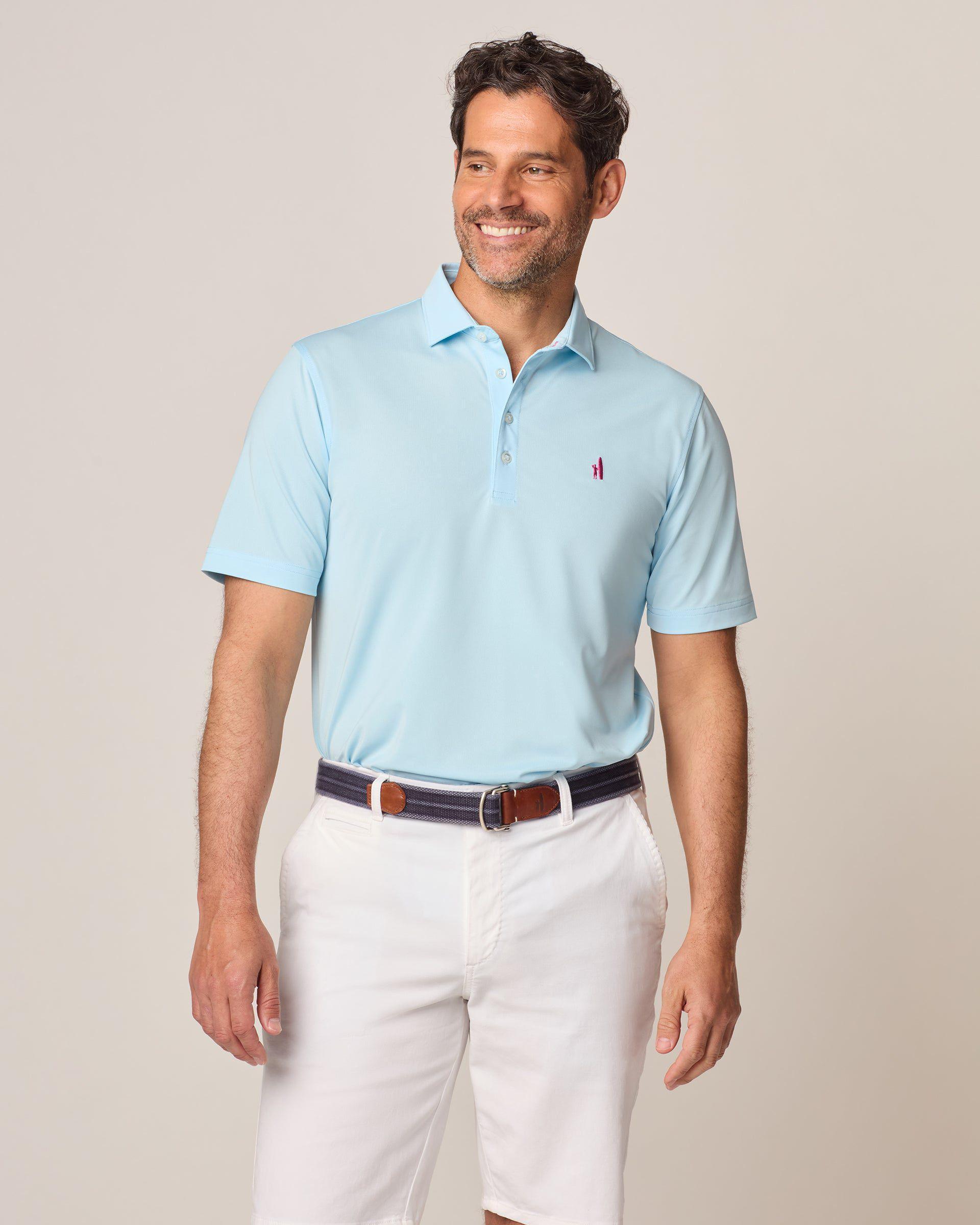 johnnie-O Fairway Solid Mesh Performance Polo Product Image