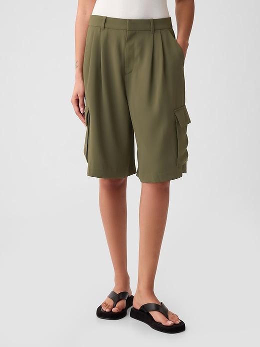 365 Mid Rise Cargo Bermuda Shorts Product Image