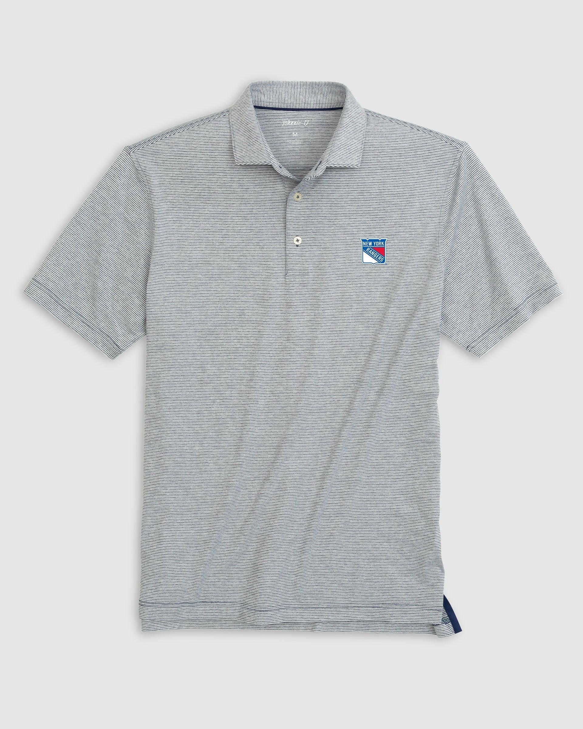 San Jose Sharks Lyndonn Striped Jersey Performance Polo Product Image