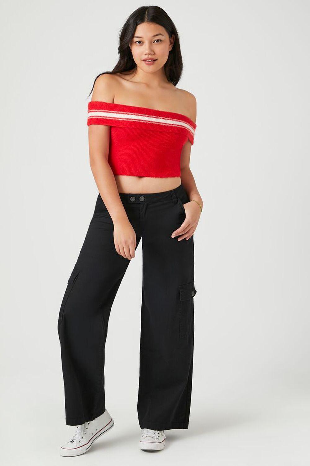 Low-Rise Straight-Leg Cargo Pants | Forever 21 product image