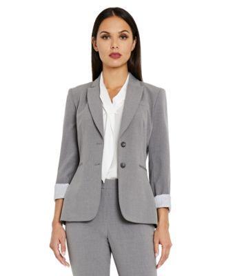 Notched Two-Button Blazer Product Image