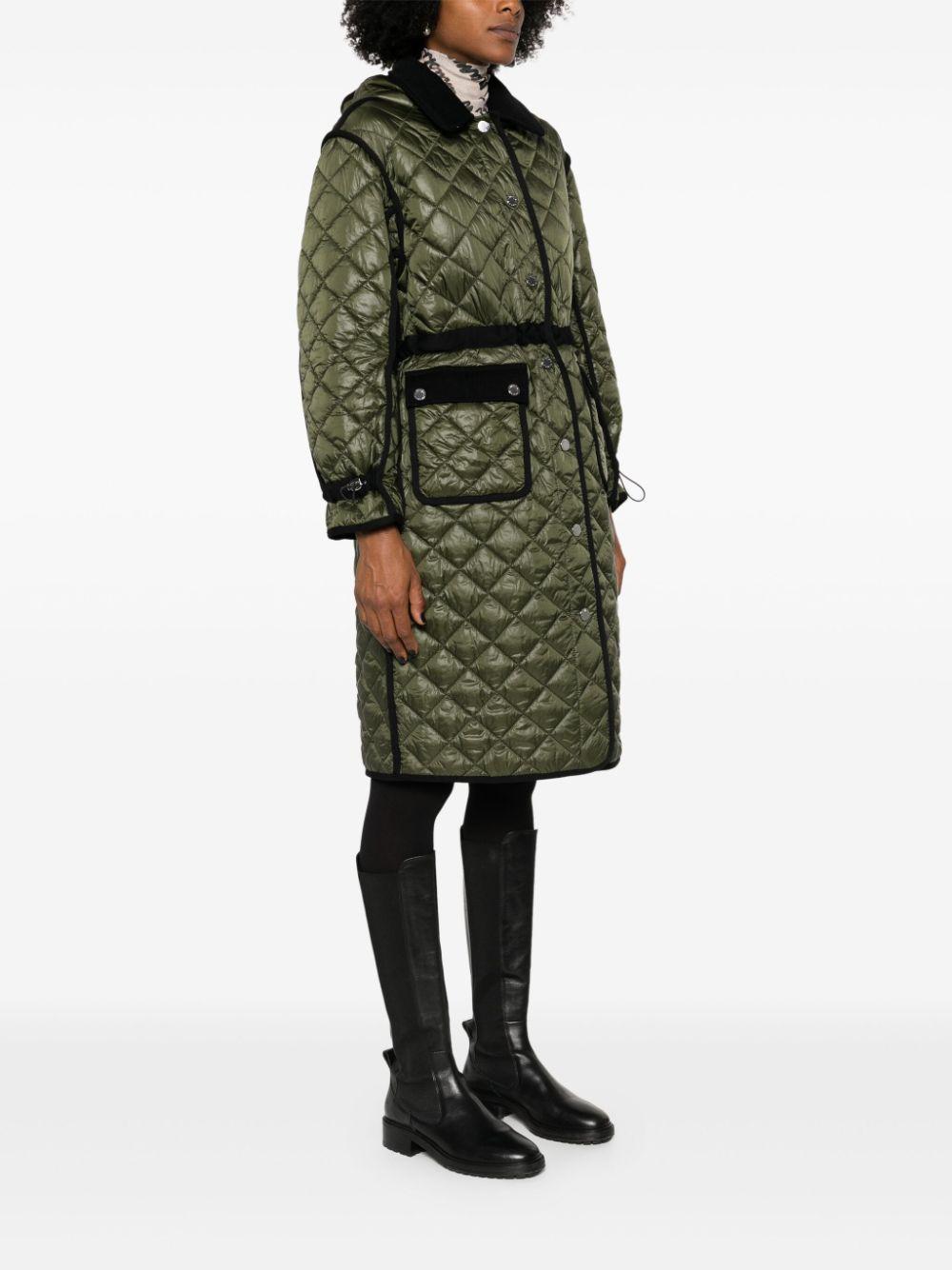 contrast-trim quilted puffer jacket Product Image