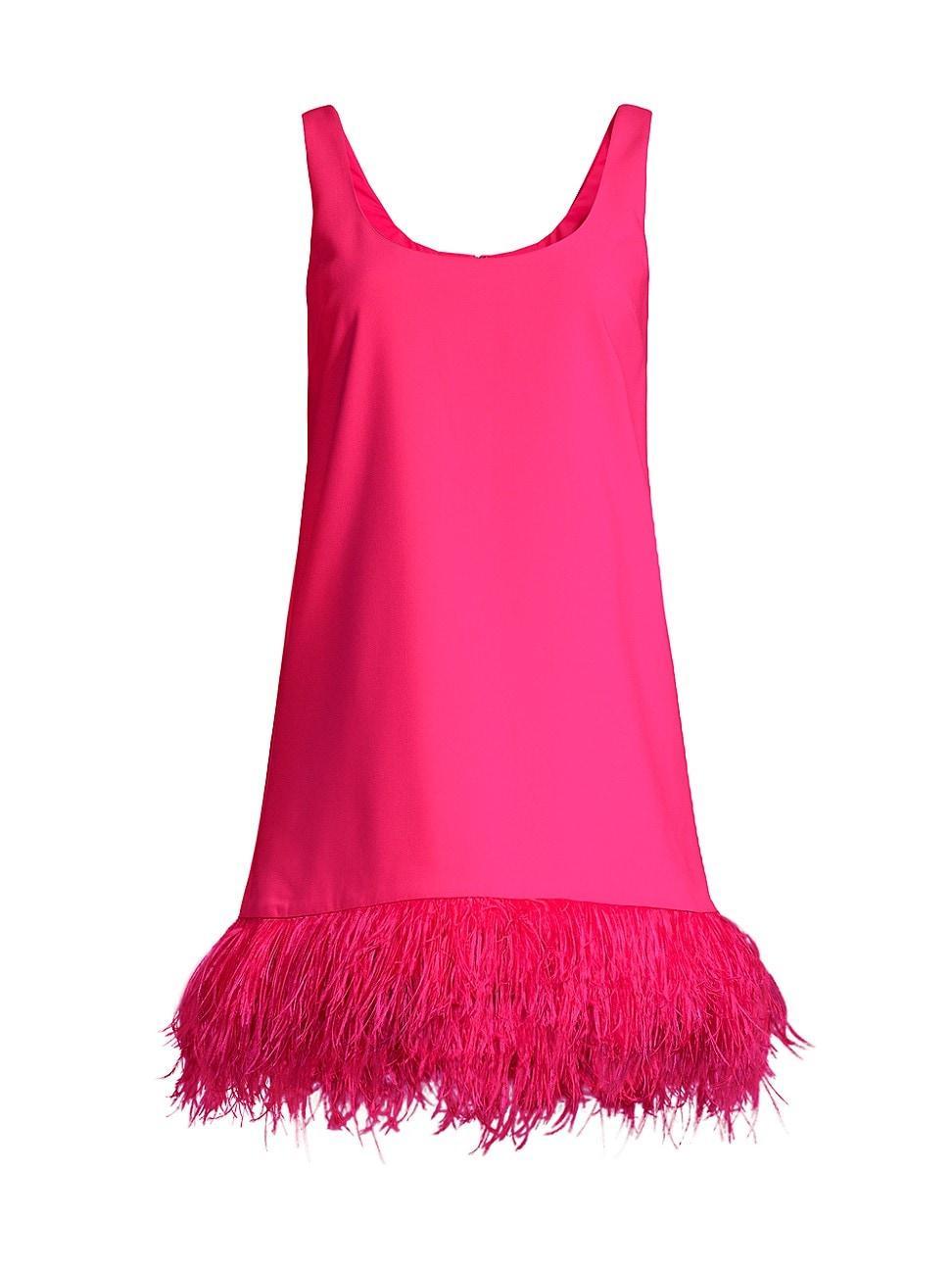 Womens Marullo Feather-Hem Minidress Product Image