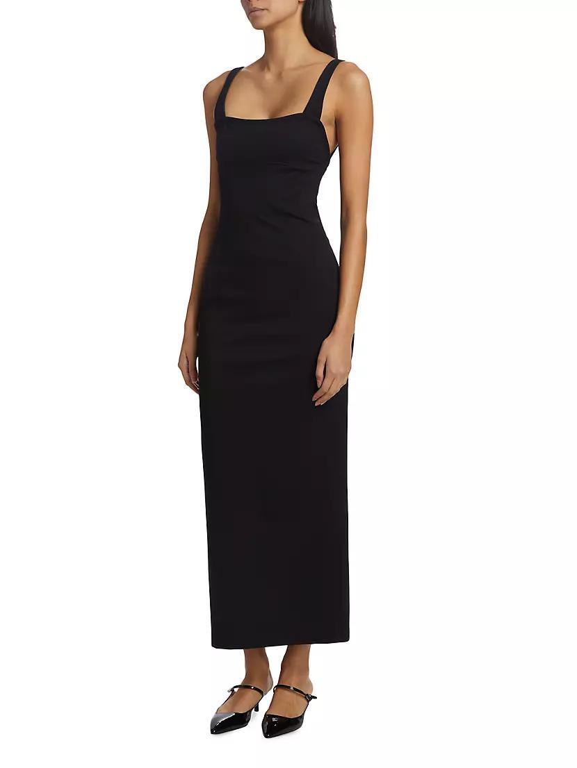 Cut-Out Ponte Maxi Dress Product Image