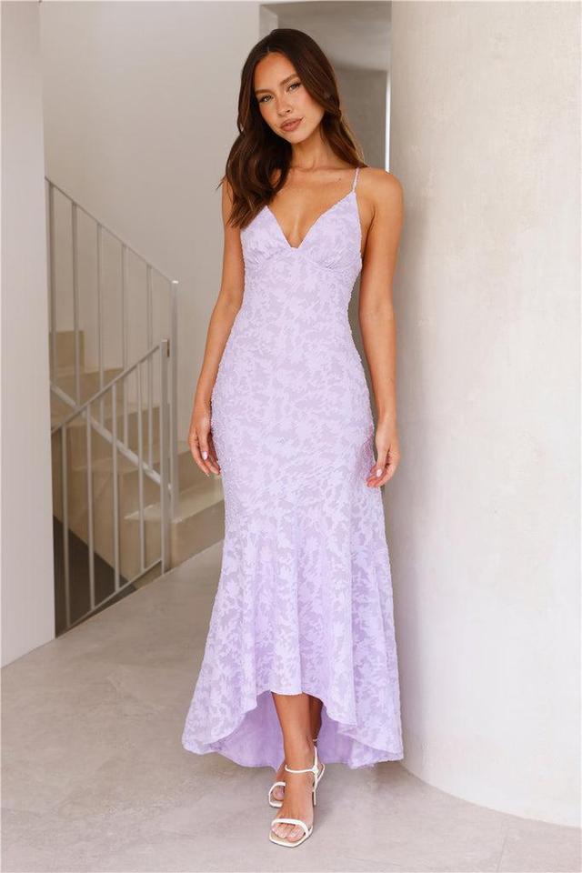 Country Charm Maxi Dress Lilac Product Image