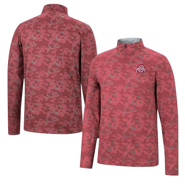 Mens Colosseum Scarlet Nebraska Huskers Tivo Quarter-Zip Jacket Product Image