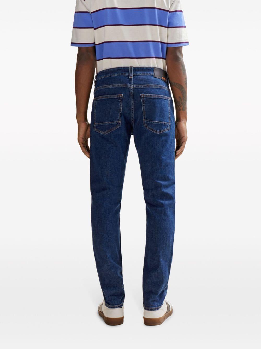 HUGO BOSS Mid-rise Slim-fit Jeans In Blue Product Image