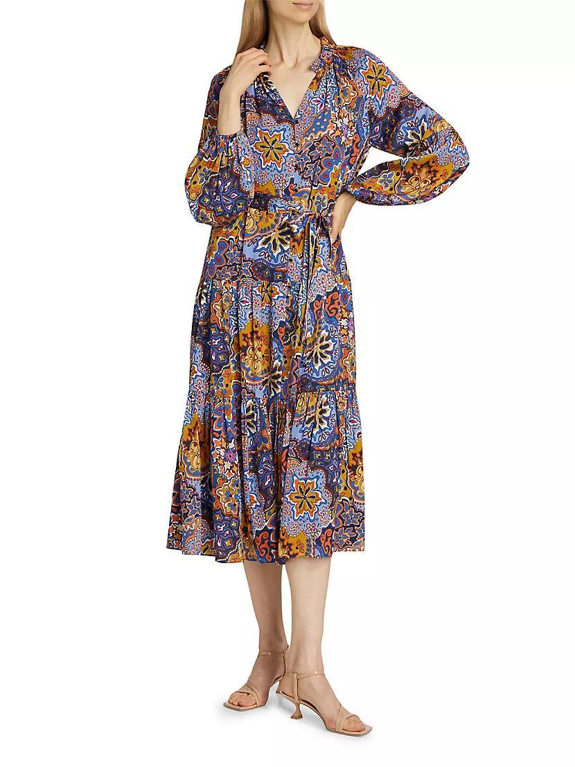 The Sienna Paisley Silk Dress Product Image