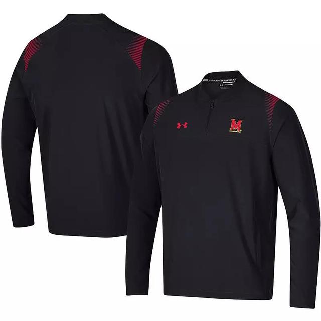 Mens Under Armour Maryland Terrapins 2021 Sideline Motivate Quarter-Zip Top Product Image