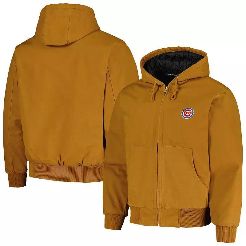 Mens Dunbrooke Brown Cincinnati Reds Dakota Work Full-Zip Hoodie Jacket Product Image