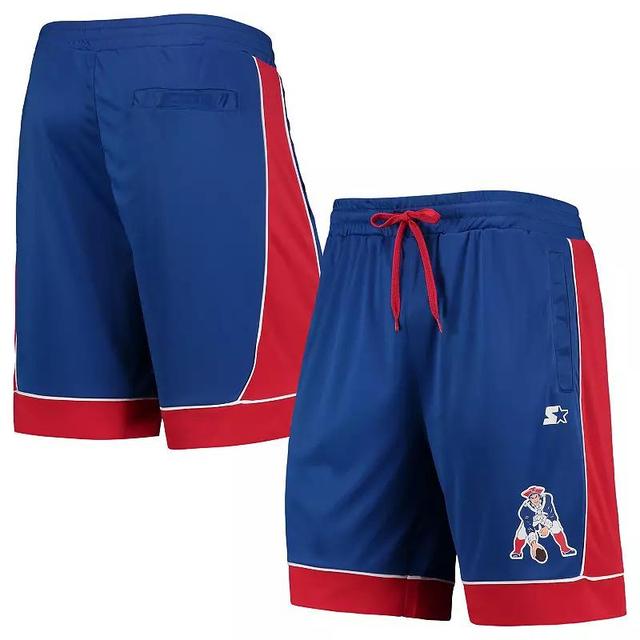 Mens Starter Royal/Red New England Patriots Fan Favorite Fashion Shorts Product Image