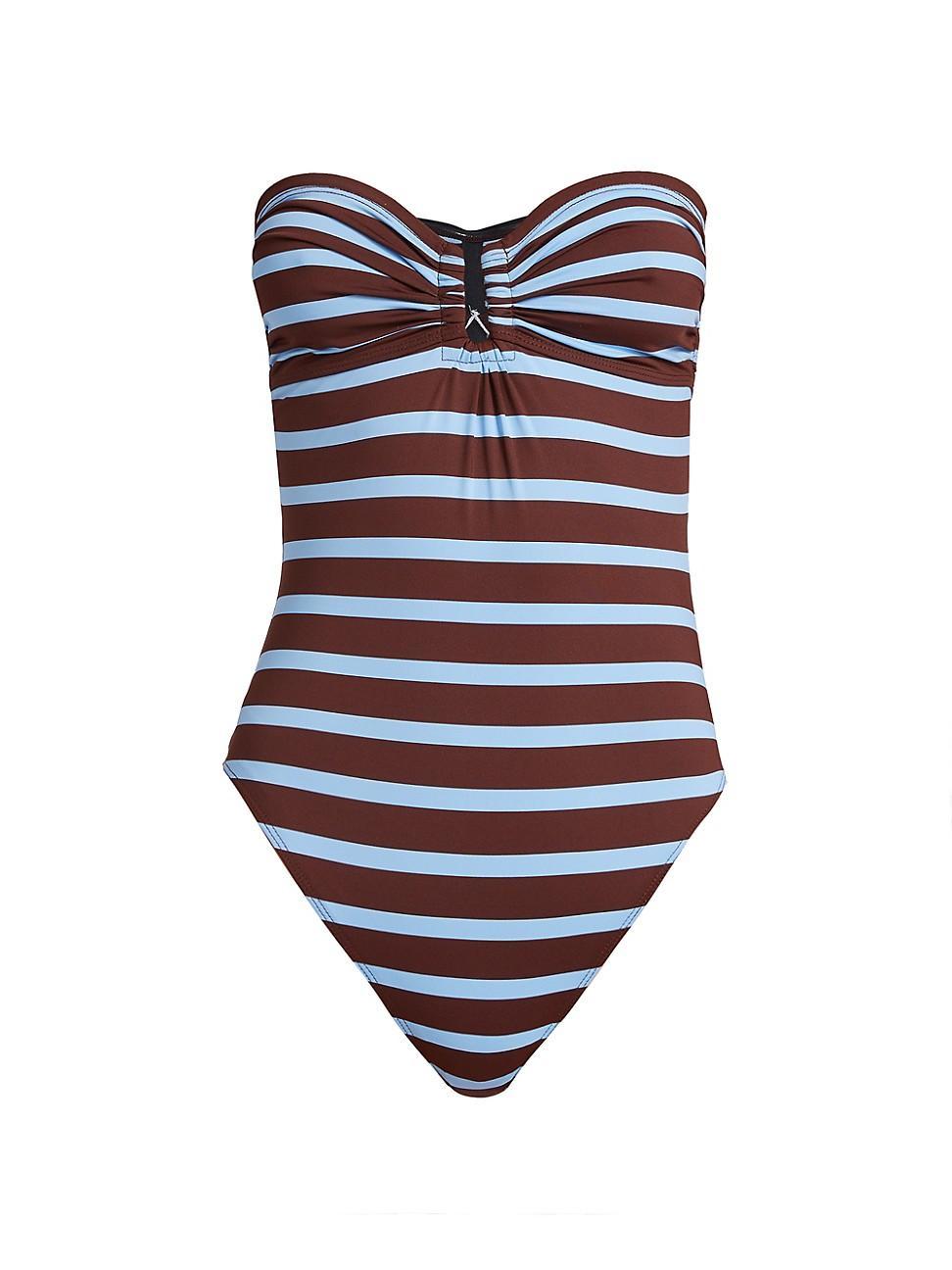 Womens Ella Stripe One-Piece Swimsuit Product Image