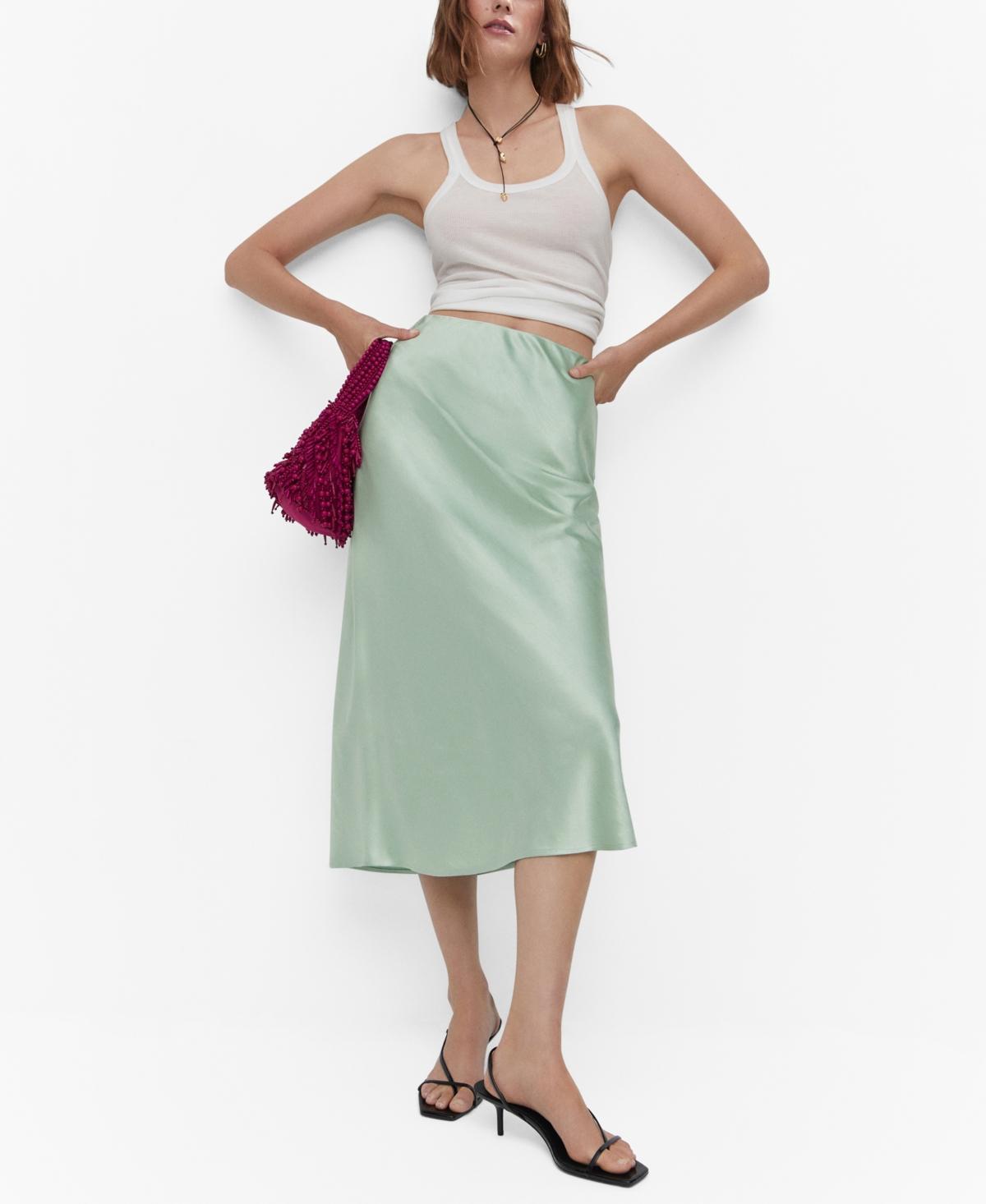 MANGO Satin Skirt Product Image