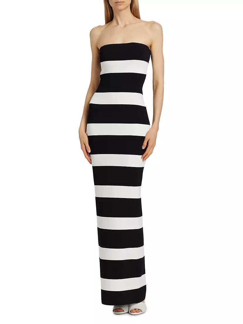 Lehua Striped Knit Maxi Dress Product Image