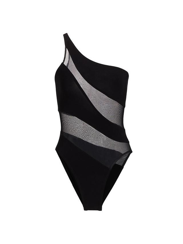 Womens Mio Snake Mesh One-Piece Swimsuit Product Image