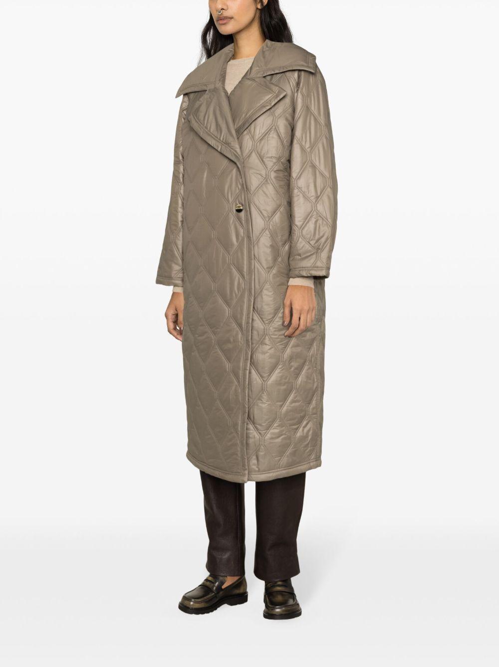 quilted recycled-shell coat Product Image