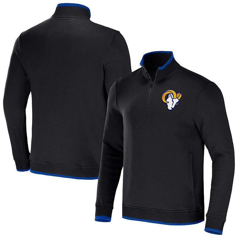 Mens NFL x Darius Rucker Collection by Fanatics Los Angeles Rams Logo Quarter-Zip Top product image