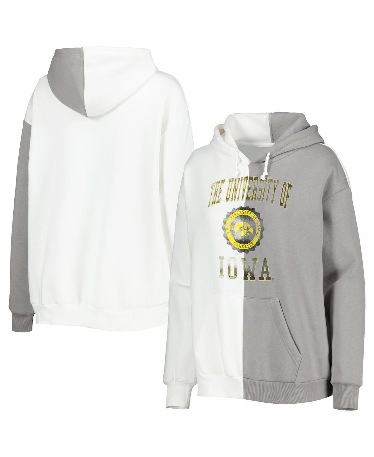 Womens Gameday Couture Gray Iowa Hawkeyes Split Pullover Hoodie - Gray Product Image