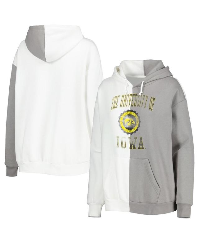 Womens Gameday Couture Gray Iowa Hawkeyes Split Pullover Hoodie - Gray Product Image