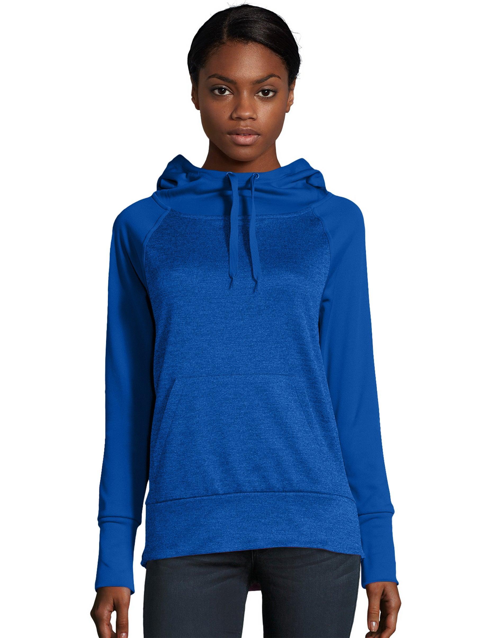 Hanes Sport Womens Performance Fleece Hoodie Fresh Berry/Fresh Berry Heather M Product Image