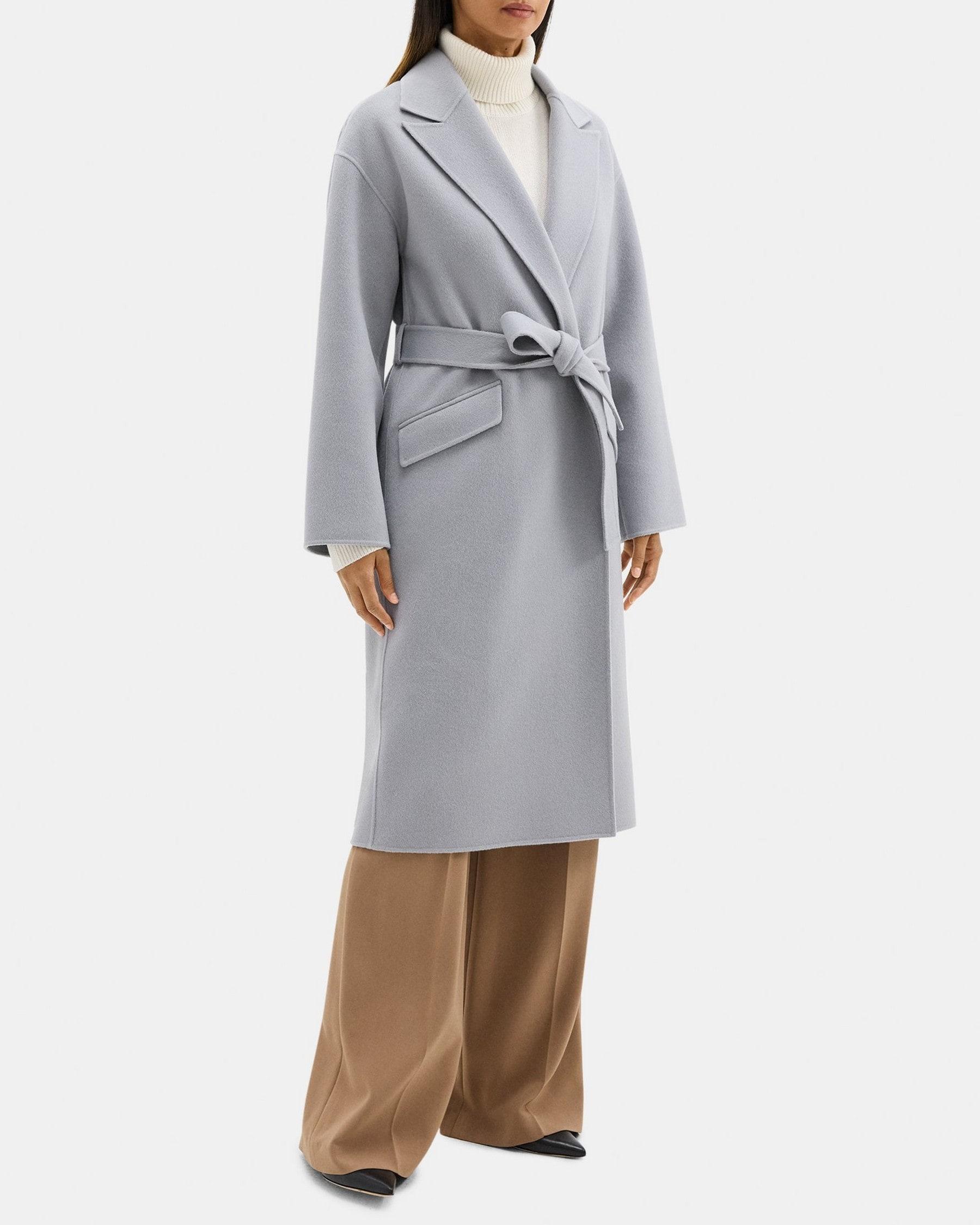 Robe Coat in Double-Face Wool-Cashmere Product Image