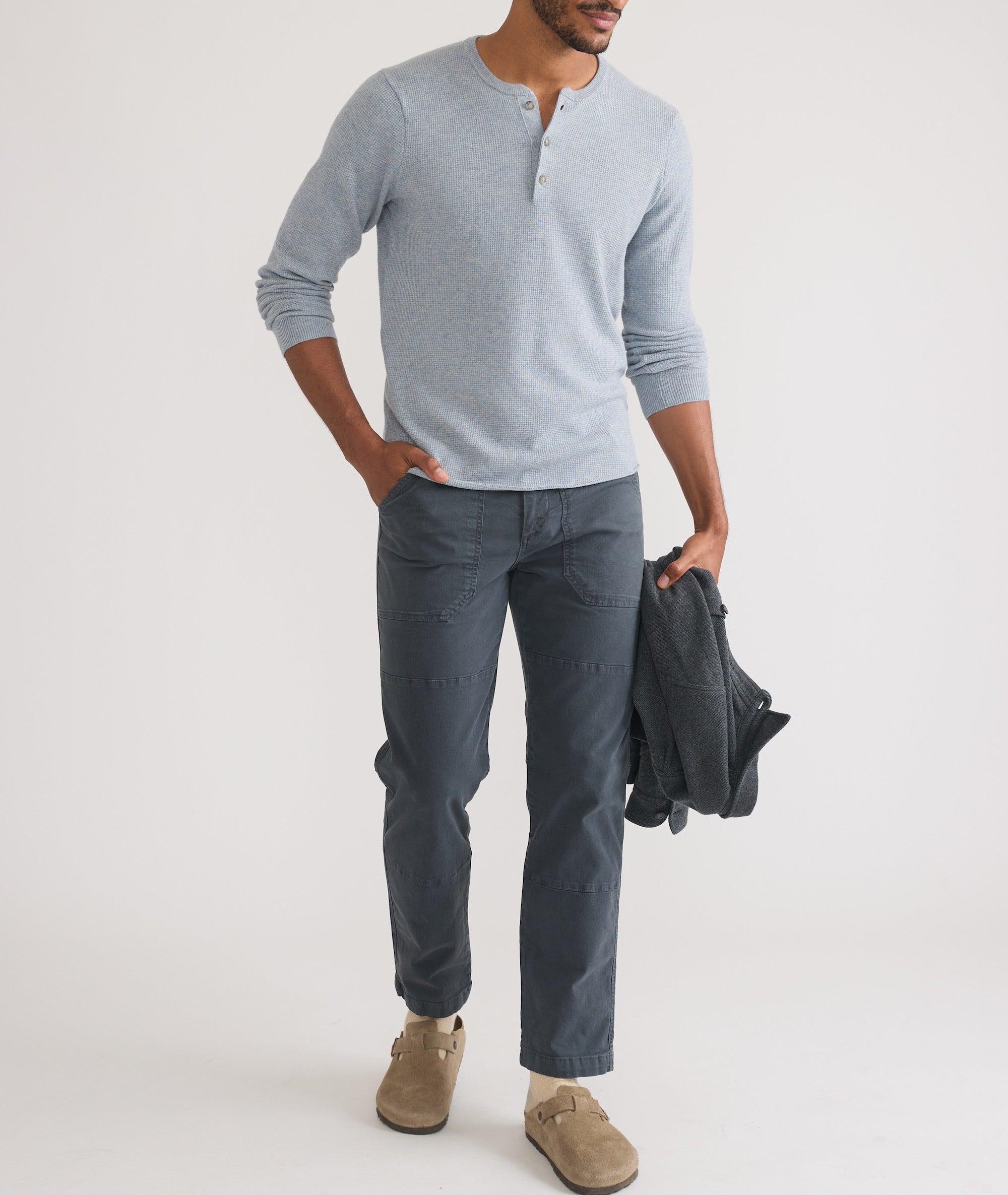 Merino Blend Sweater Henley Product Image