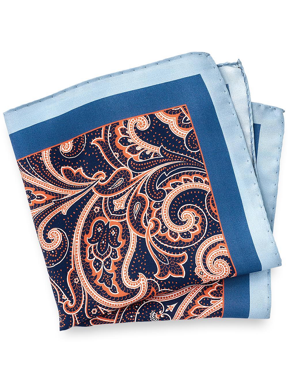 Paisley Silk Pocket Square Product Image