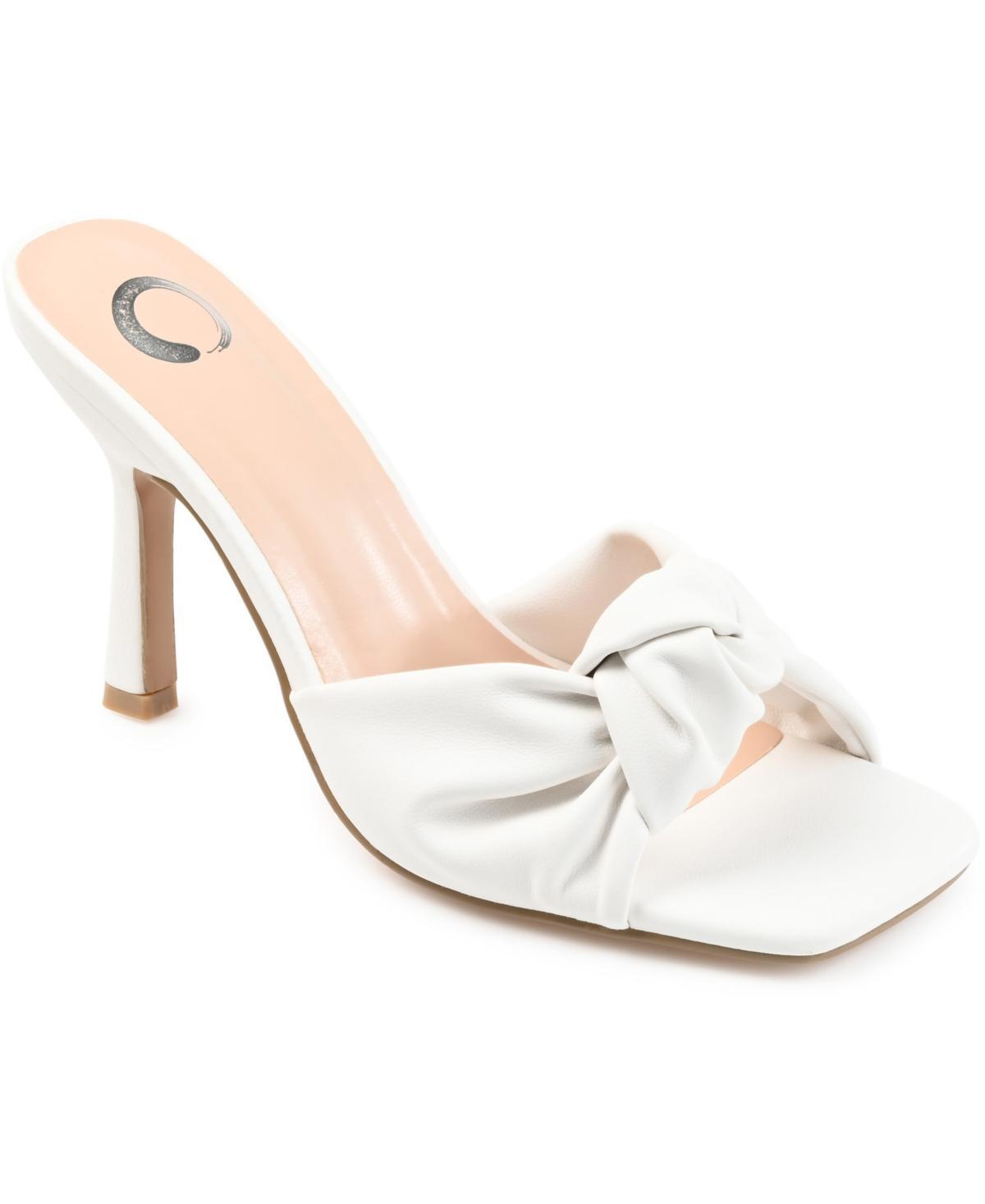 Journee Collection Diorra Womens Dress Sandals White Product Image