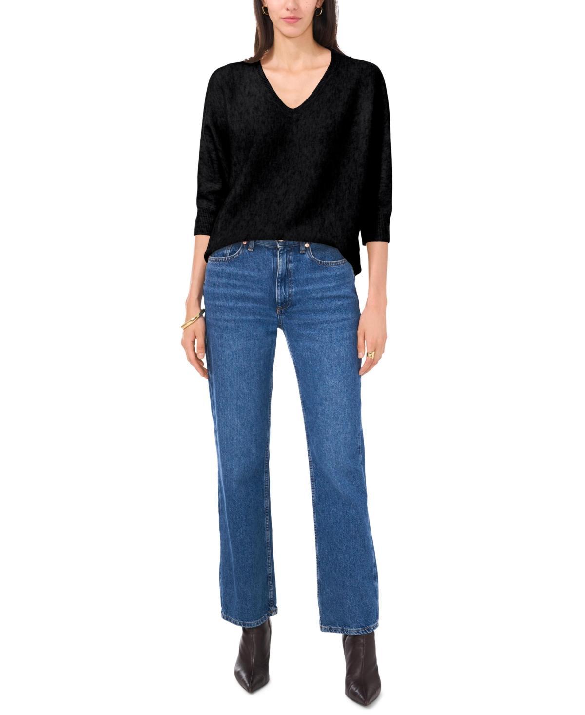 Vince Camuto Womens V-Neck Dolman-Sleeve Sweater Product Image