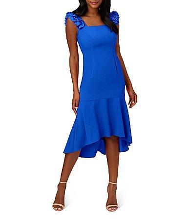 Adrianna Papell Womens Ruffled High-Low Dress Product Image