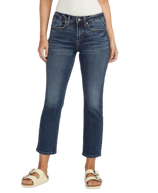 Silver Jeans Co. Womens Suki Cropped Straight-Leg Jeans Product Image