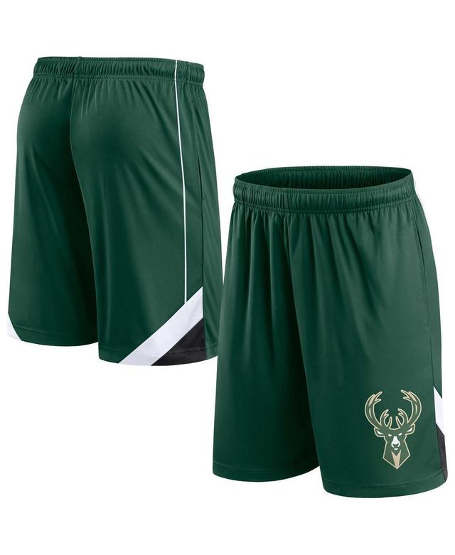 Mens Fanatics Hunter Green Milwaukee Bucks Slice Shorts Product Image