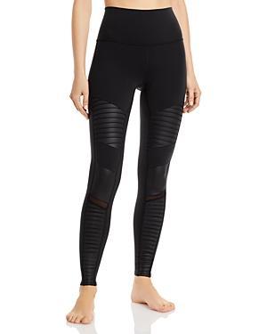 High-Waist Moto Legging - Anthracite/Anthracite Glossy Product Image