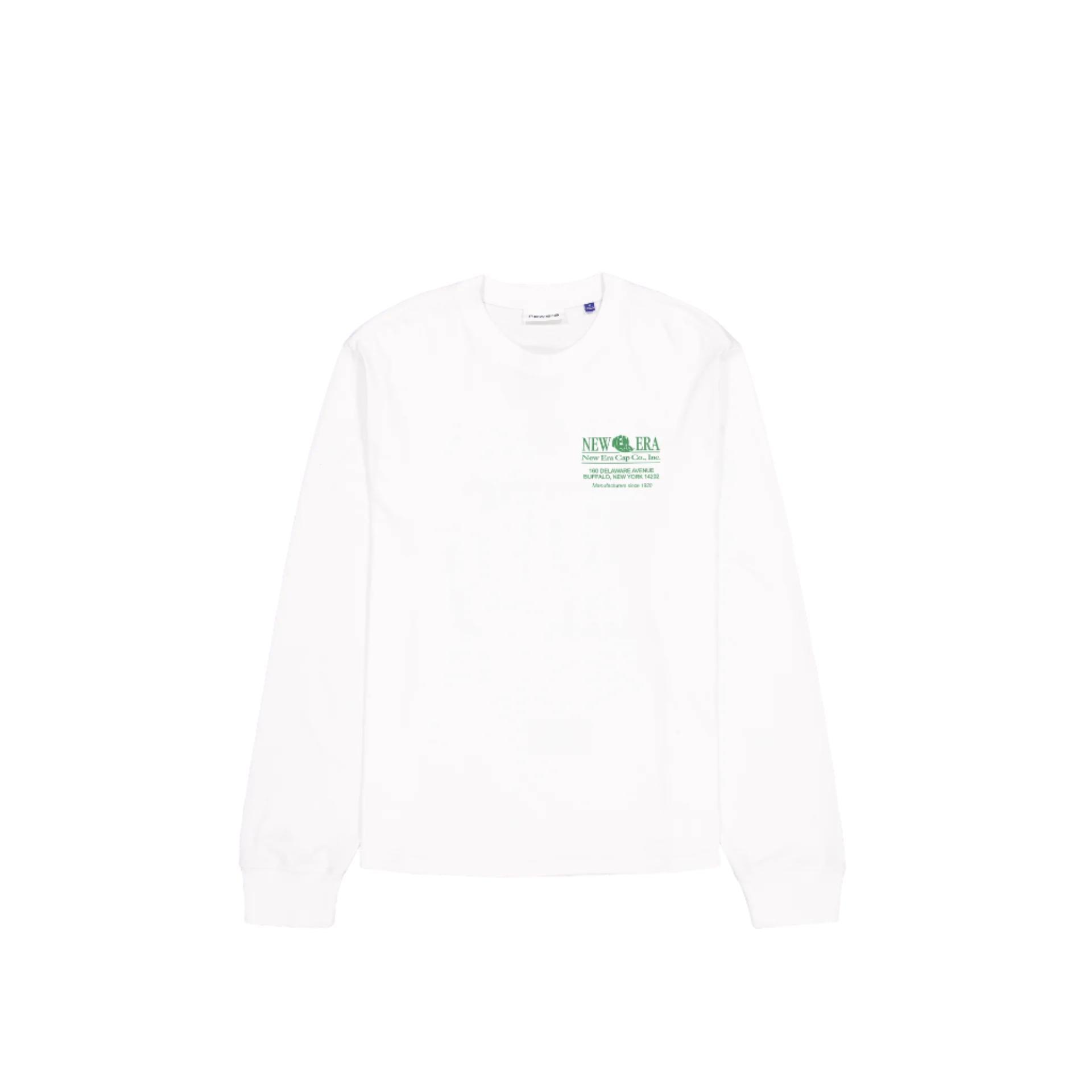 Brand New Era Sized Graphic College White Long Sleeve T-Shirt Male Product Image