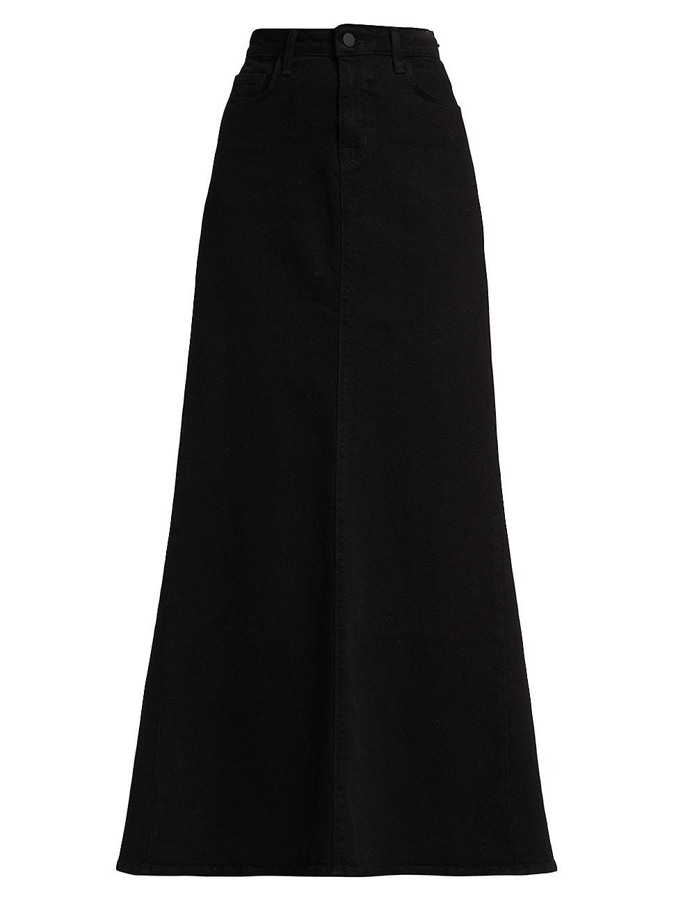 Womens Kailani Denim Maxi Skirt Product Image