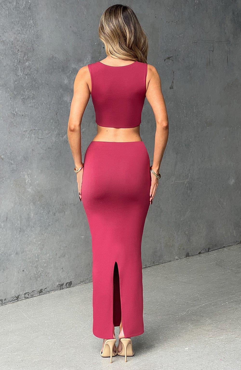 Yazmin Maxi Skirt - Cherry Product Image