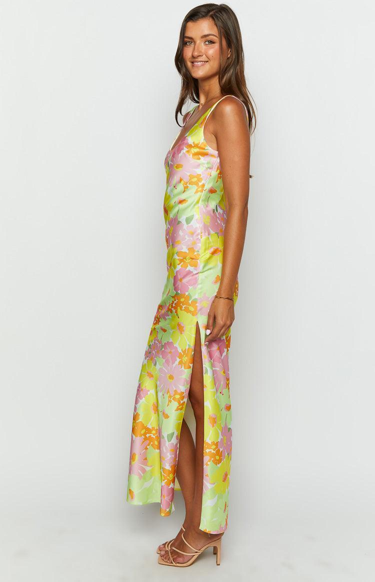 Jovie Yellow Floral Maxi Dress Product Image