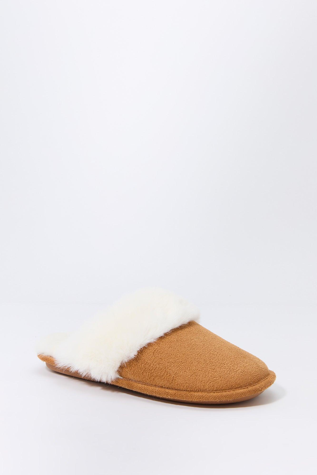 Faux Fur Collared Slipper Female Product Image