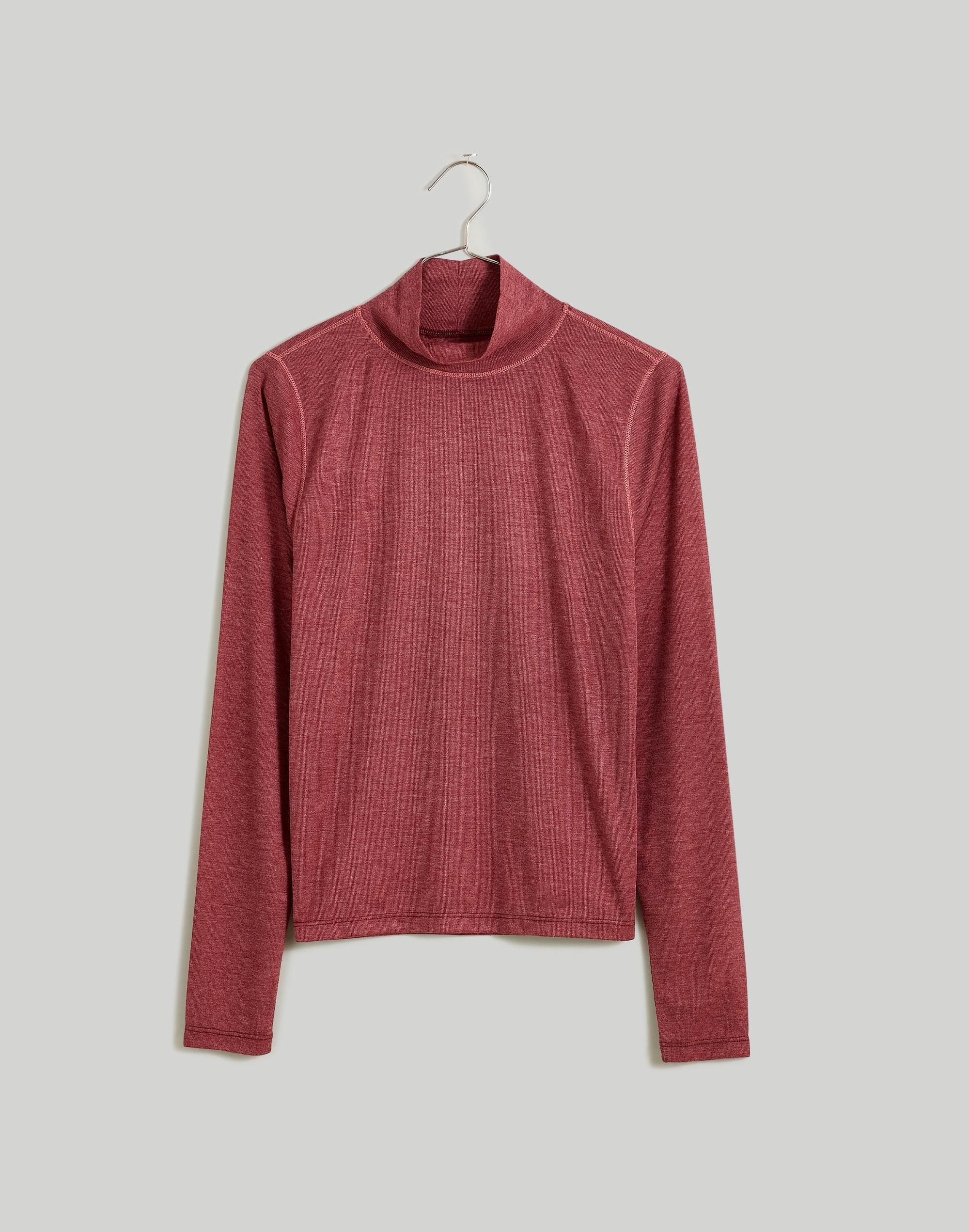 Semi-Sheer Mockneck Tee Product Image